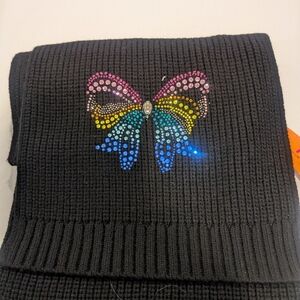 Kurt Geiger Black Knit Scarf